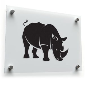 Rhino Silhouette Sticker