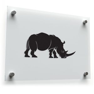 Rhinoceros Silhouette Sticker