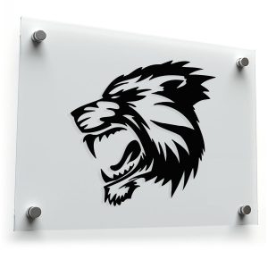 Roaring Lion Head Decal