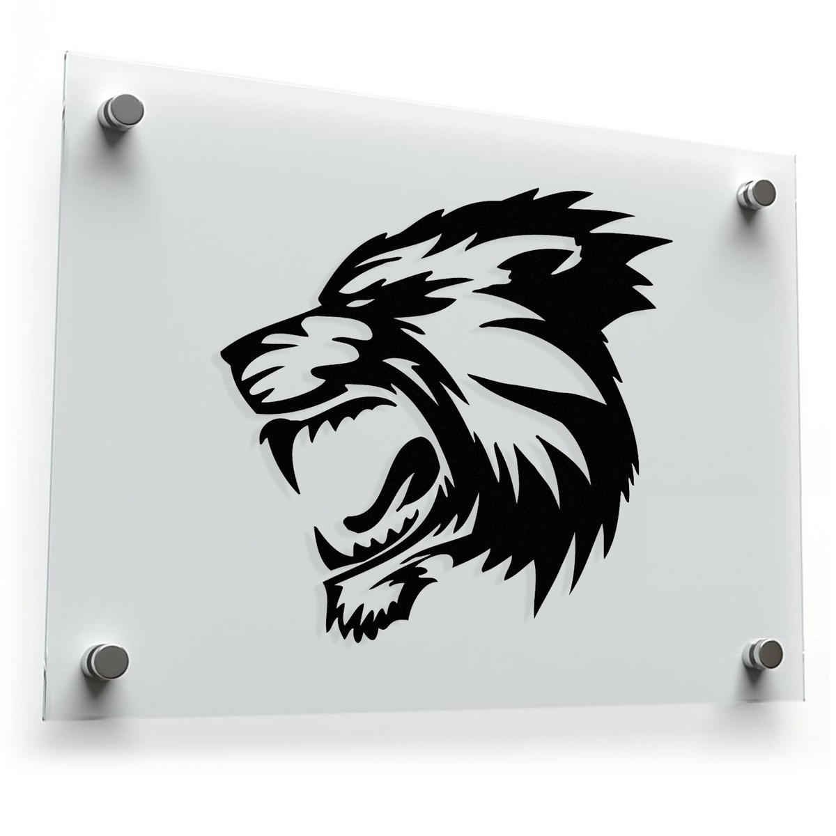 Roaring Lion Head Decal 3 Roaring Lion Head Decal