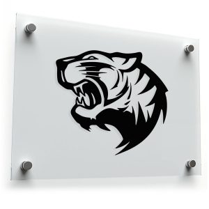 Roaring Tiger Silhouette Sticker