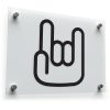Rock Hand Gesture Sticker