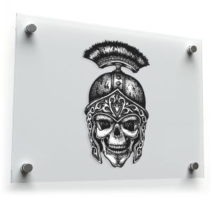 Roman Skull Warrior Sticker