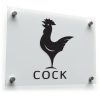 Rooster Silhouette Decal with Text 1
