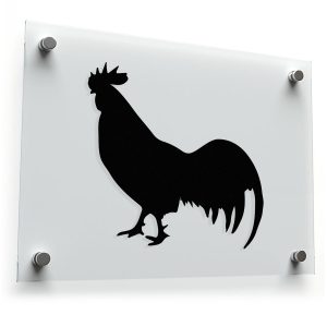Rooster Silhouette Sticker