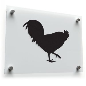 Rooster Silhouette Sticker