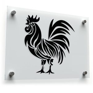 Rooster Silhouette Sticker
