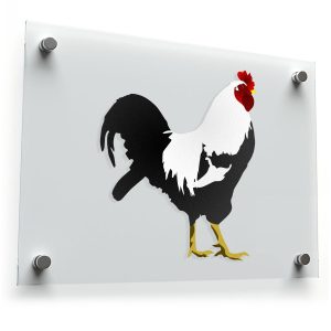 Rooster Silhouette Sticker