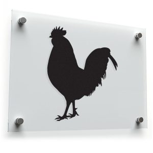 Rooster Silhouette Sticker