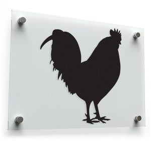 Rooster Silhouette Vinyl Decal