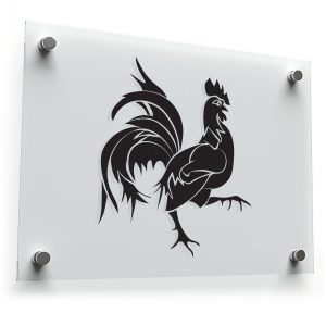 Rooster Silhouette Vinyl Sticker