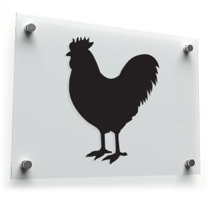 Rooster Silhouette Vinyl Sticker