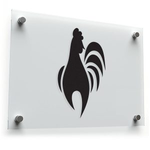 Rooster Silhouette Vinyl Sticker