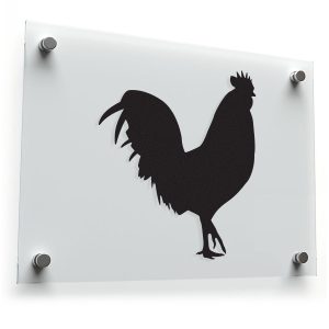 Rooster Silhouette Vinyl Sticker