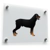 Rottweiler Dog Silhouette Sticker