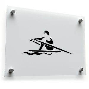 Rowing Silhouette Sticker