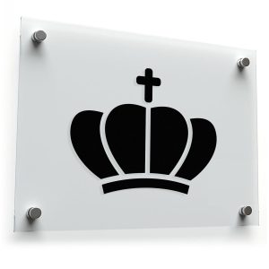 Royal Crown Silhouette Sticker