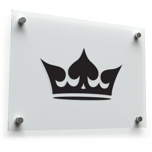 Royal Crown Silhouette Sticker