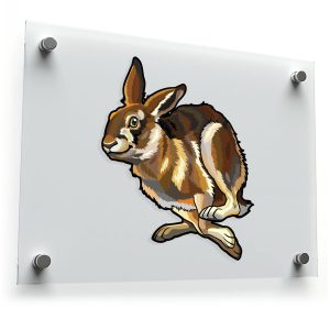 Running Hare Sticker