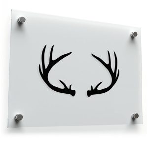 Rustic Antler Silhouette Sticker