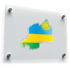Rwanda Map Sticker