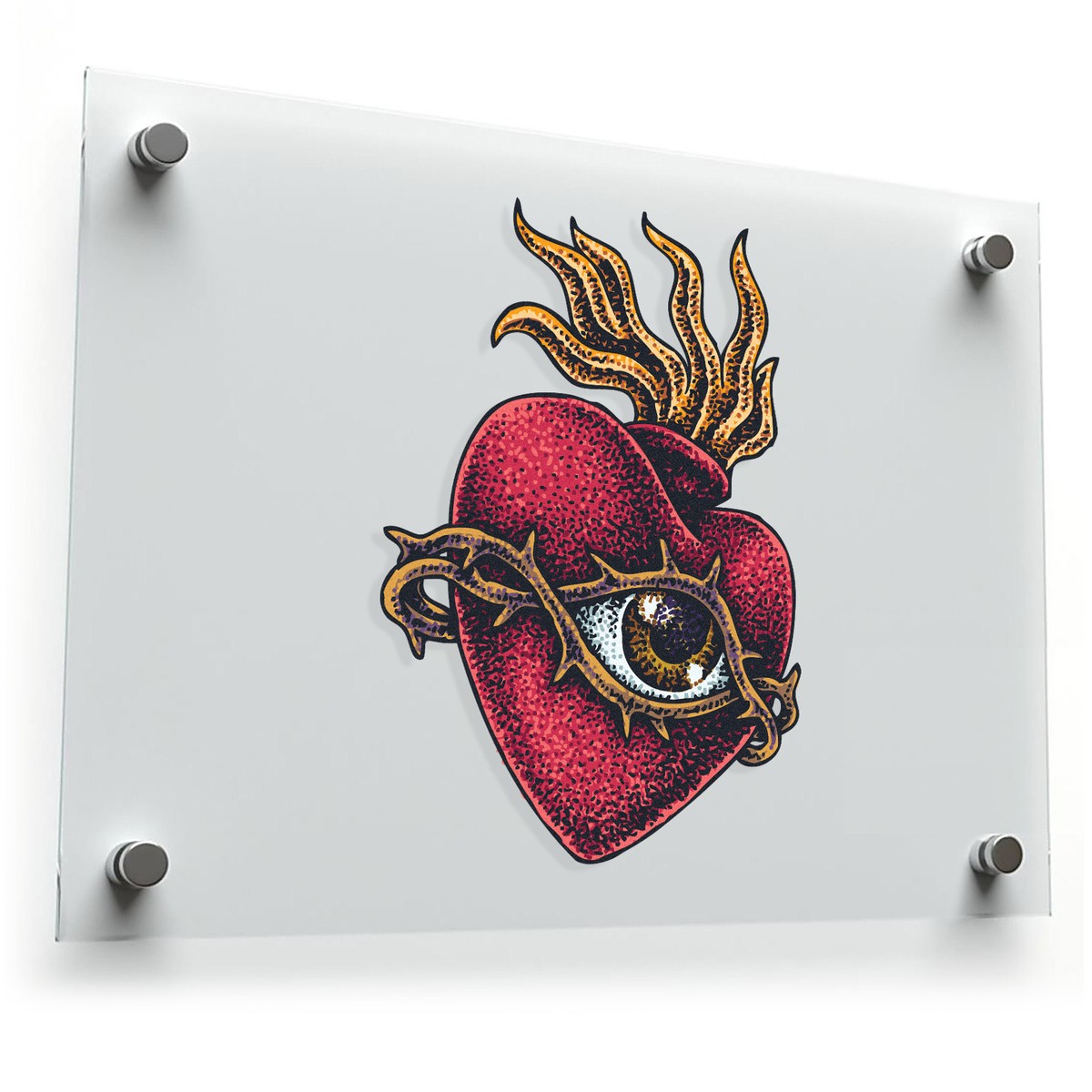 Sacred Heart Vinyl Sticker 3 Sacred Heart Vinyl Sticker