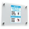 Safety Lifting Techniques Sticker – Bend Knees, Avoid Back