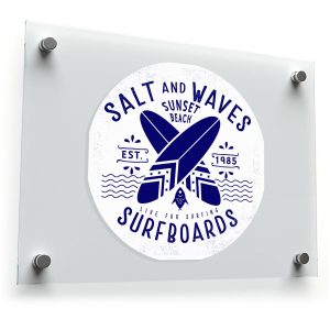 Salt and Waves Surfboards Sticker