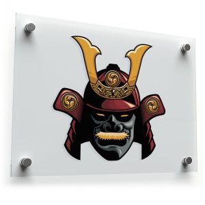 Samurai Mask Sticker