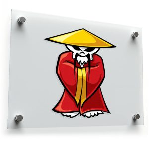 Samurai Skeleton Sticker