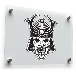 Samurai Warrior Helmet Decal