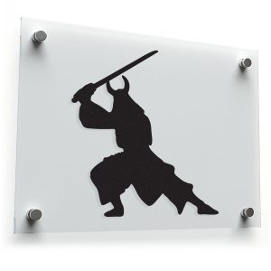 Samurai Warrior Silhouette Sticker
