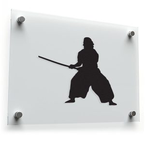 Samurai Warrior Silhouette Vinyl Sticker