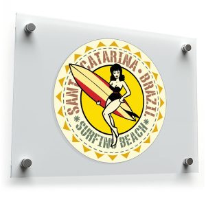 Santa Catarina Brazil Surfing Beach Decal