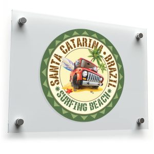 Santa Catarina Brazil Surfing Beach Sticker