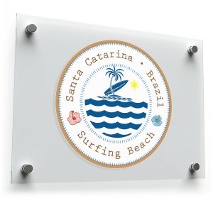 Santa Catarina Surfing Beach Sticker