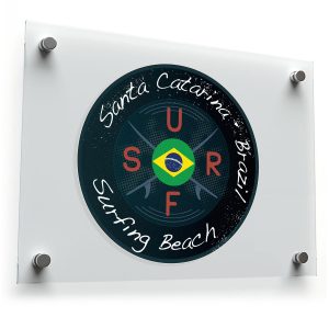 Santa Catarina Surfing Beach Vinyl Sticker