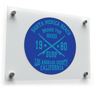 Santa Monica Beach Surf Sticker
