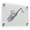Saxophone Silhouette Sticker 1