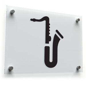 Saxophone Silhouette Sticker