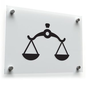 Scales of Justice Vinyl Sticker