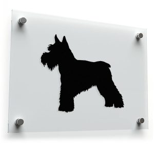 Schnauzer Dog Silhouette Sticker