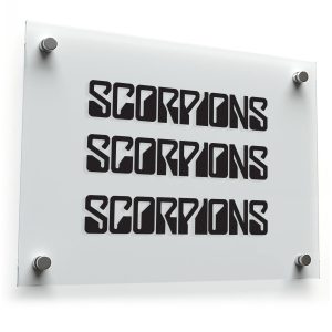 Scorpions Text Decal Sticker