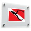 Scuba Diver Flag Sticker