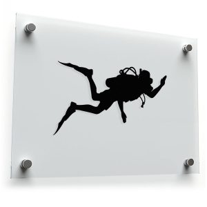 Scuba Diver Silhouette Decal