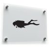 Scuba Diver Silhouette Sticker 1