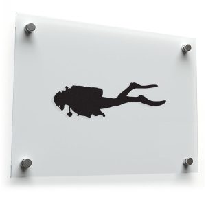 Scuba Diver Silhouette Sticker