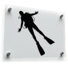 Scuba Diver Silhouette Sticker