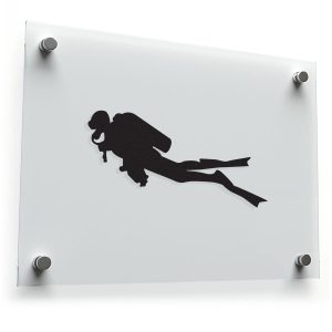 Scuba Diver Silhouette Sticker