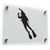 Scuba Diver Silhouette Sticker